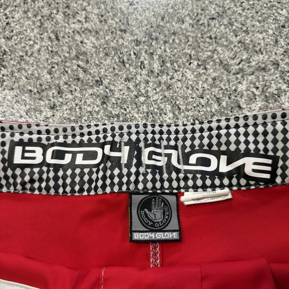 Body Glove Vapor Boardshorts Mens 34 Solid Red Swim Shorts Trunks